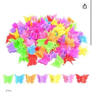 Bantoye 100 Packs Assorted Color Butterfly Hair Clips